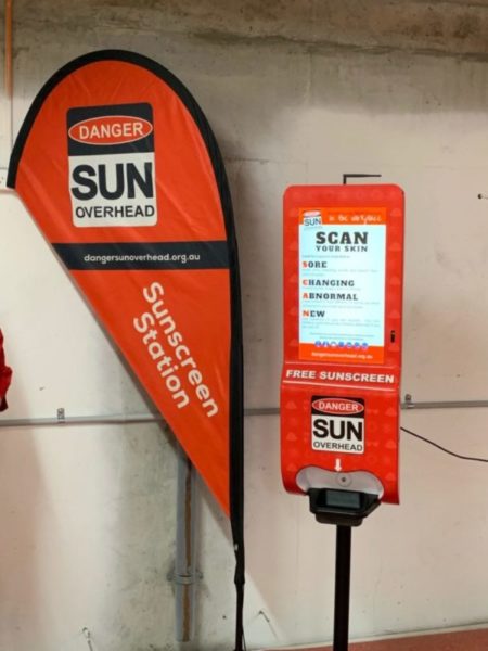 Digital Sunscreen Dispenser - Danger Sun Overhead - DSO